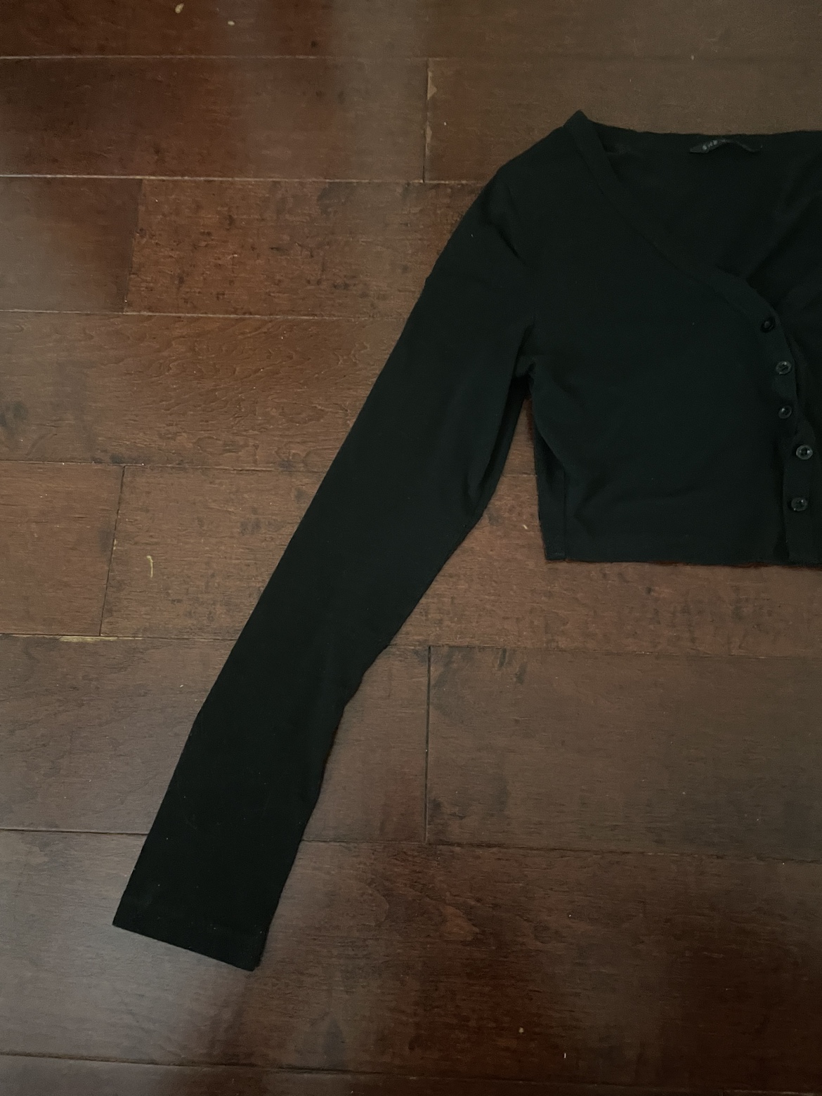 Black cropped cardigan - photo 3