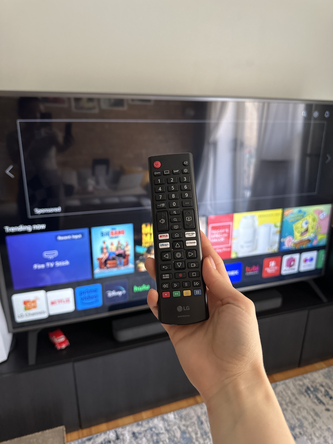LG tv 75 and Sony soundbar