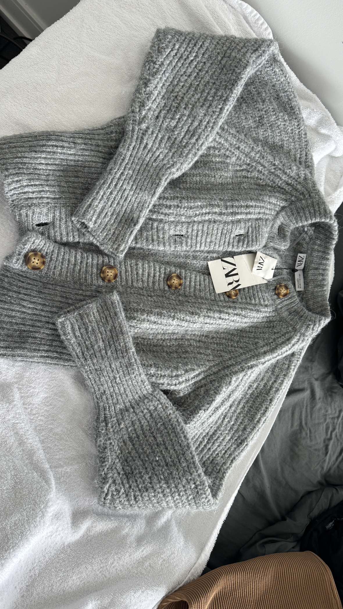 Zara Grey Cardigan New tagged - photo 2