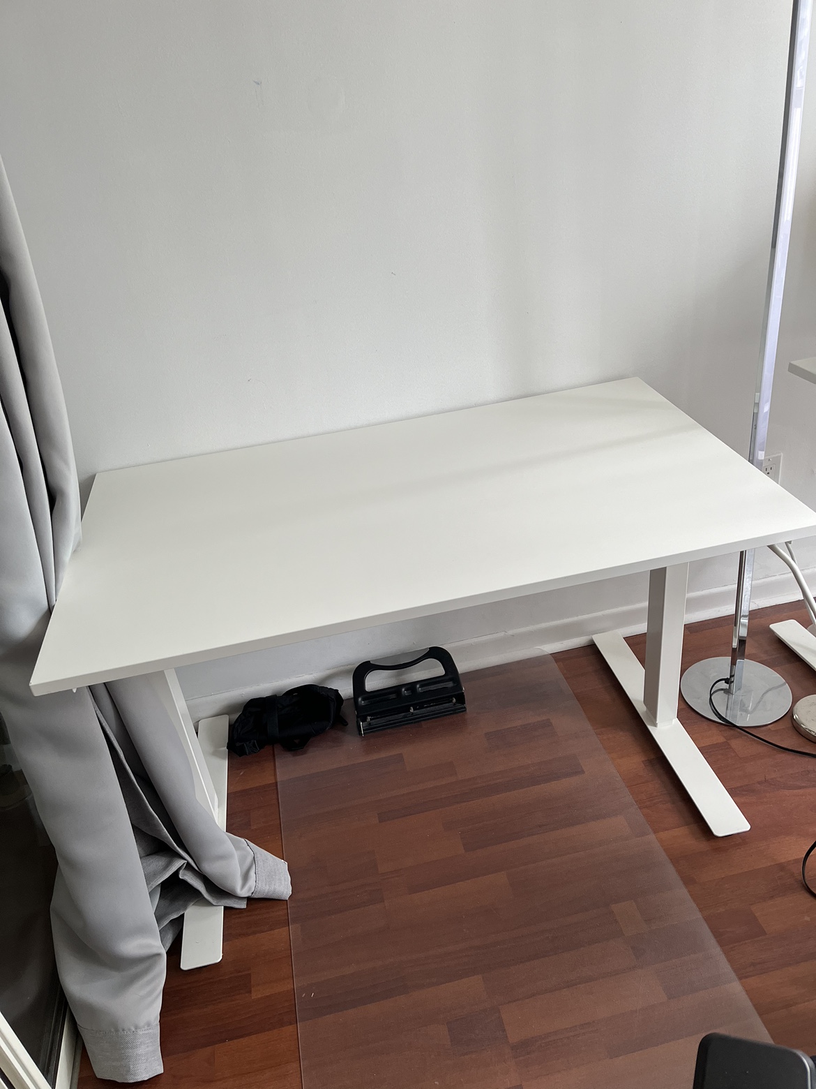 Adjustable IKEA office desk