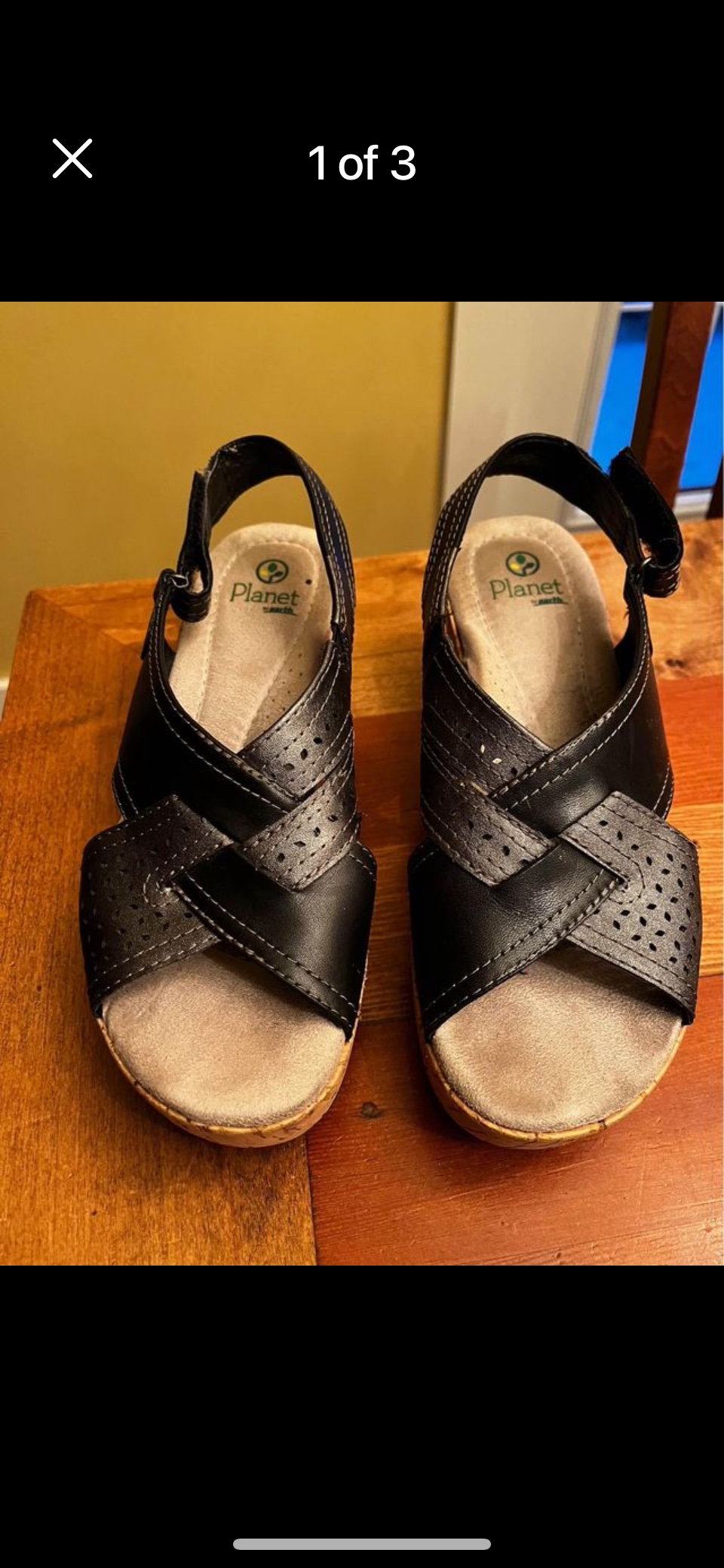 Vegan wedge sandals thumbnail