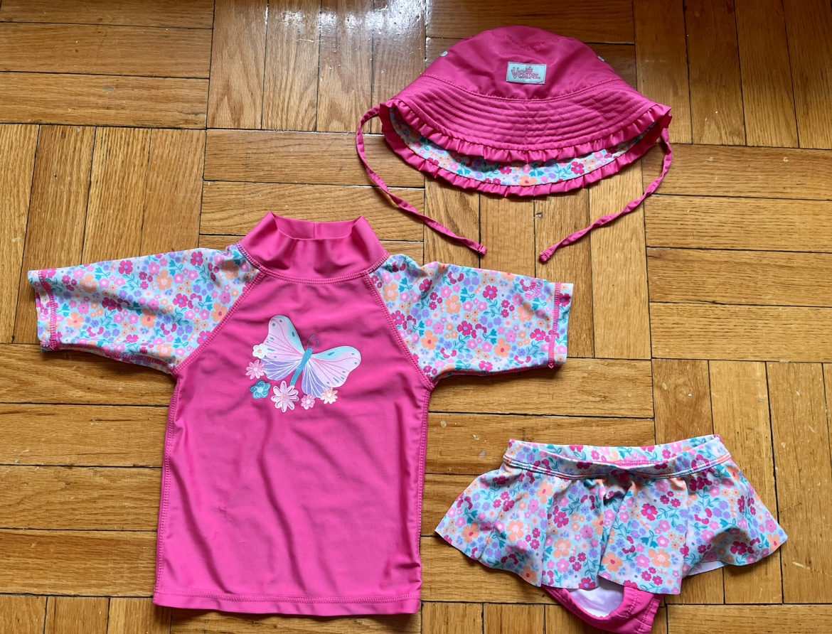 3Piece Sun and Swim Set with UPF 50+