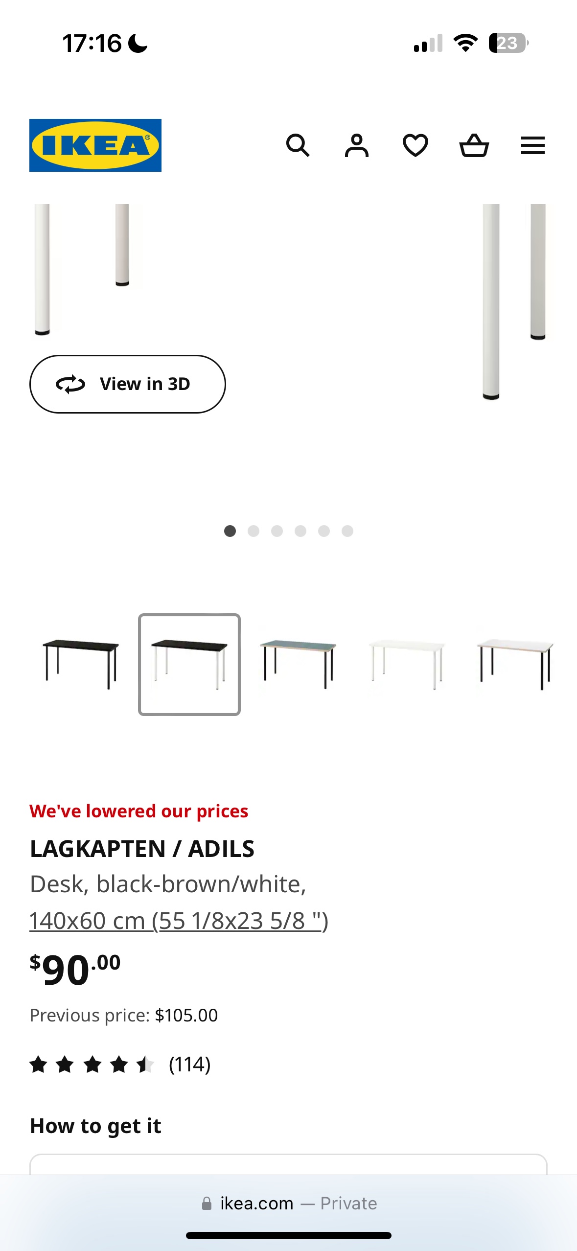 IKEA  LAGKAPTEN / ADILS Desk - photo 2