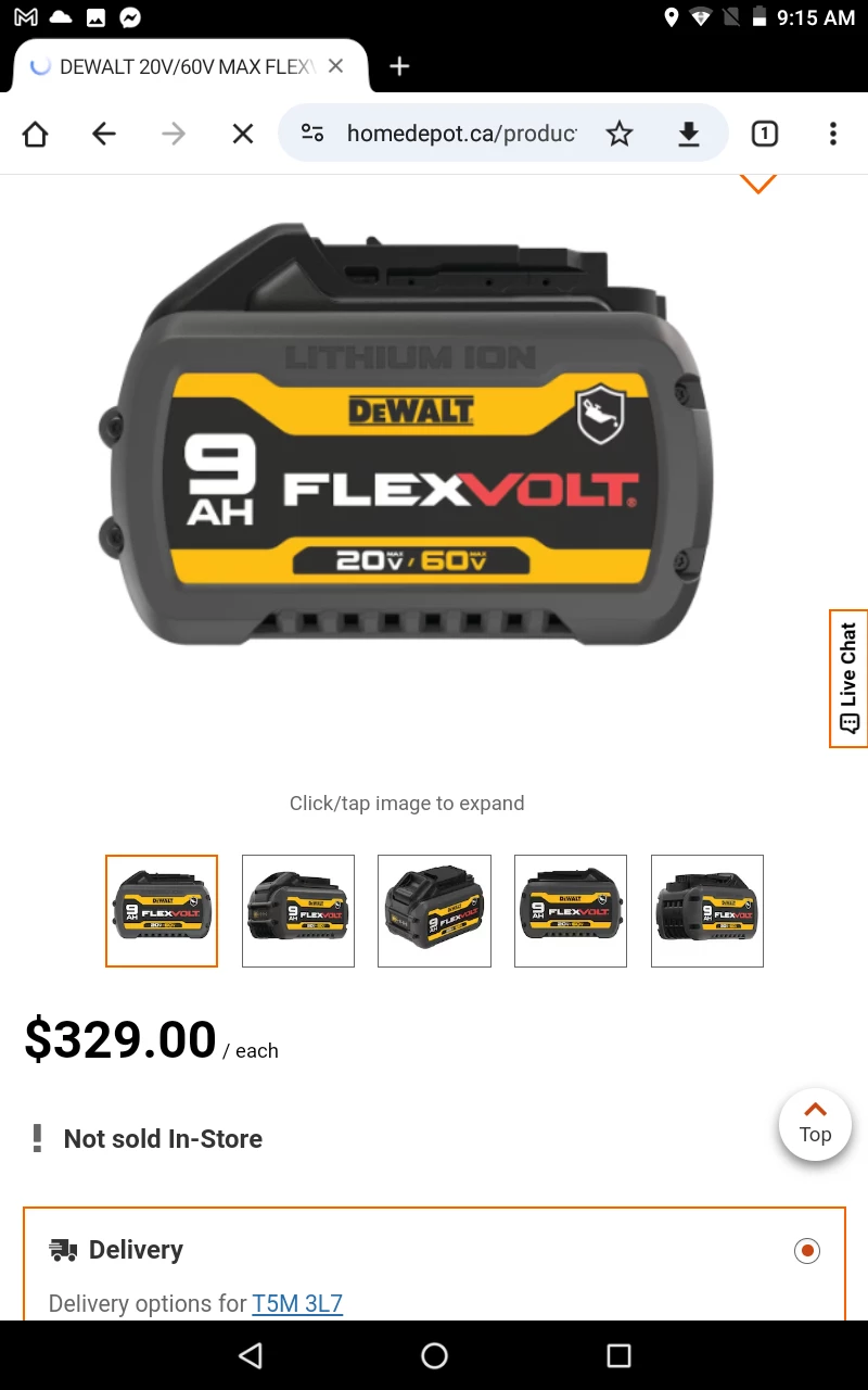 dewalt flex max 20\60 volt 9.0 Ah battery - photo 2
