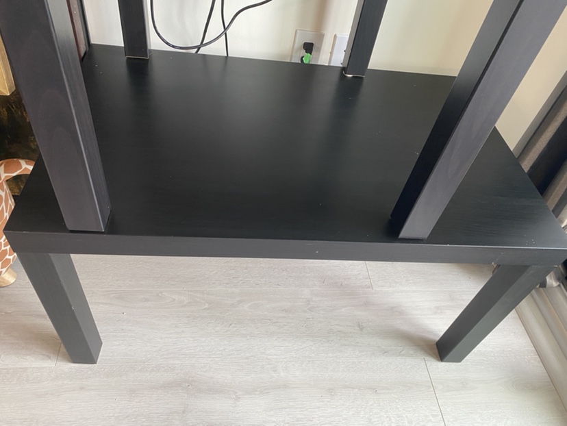 Coffee and 2 end tables black IKEA image indicator(3)