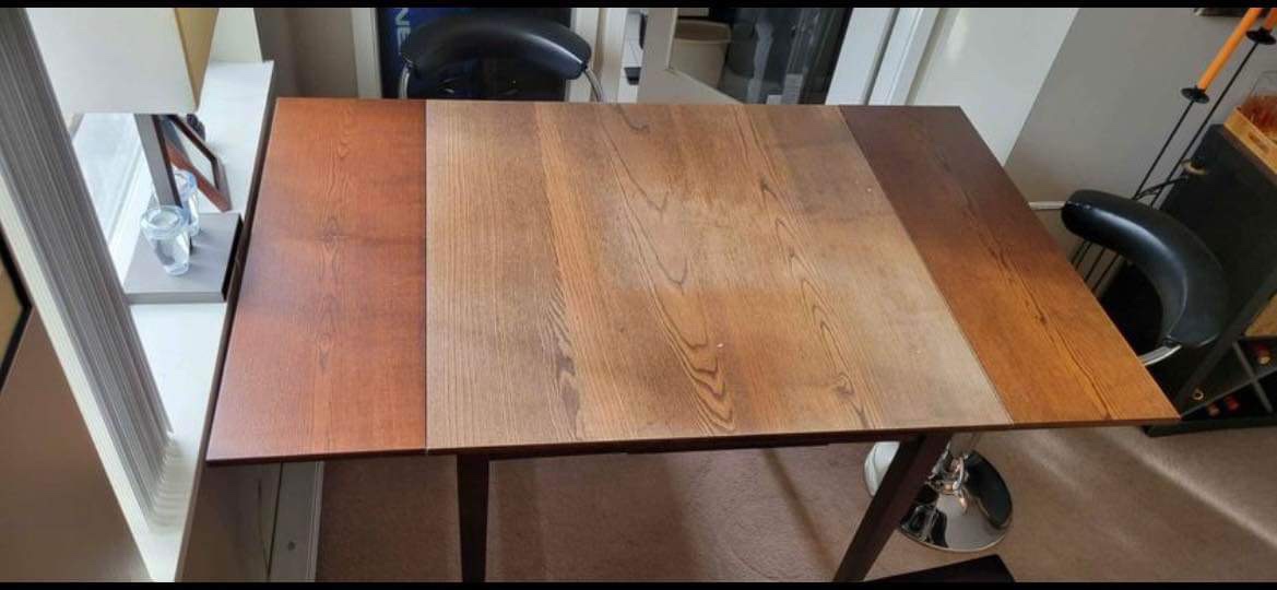 Dining table (high and can be extended) + 2 stools - photo 3