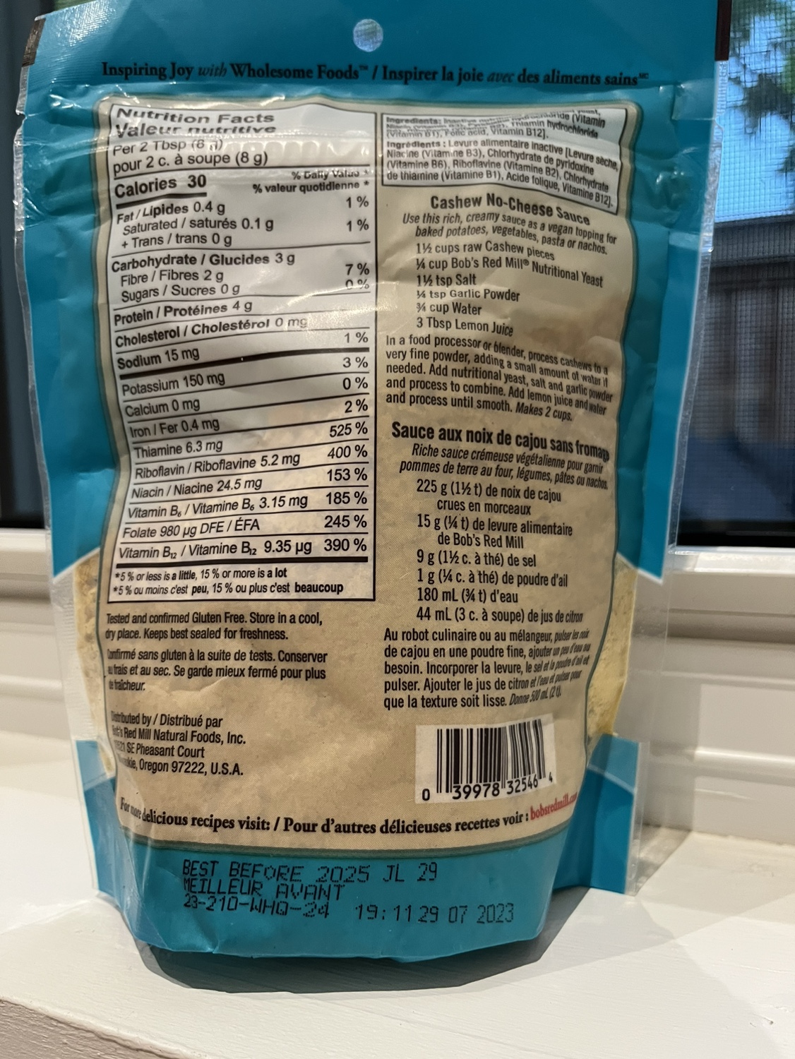 Nutritional yeast image indicator(2)