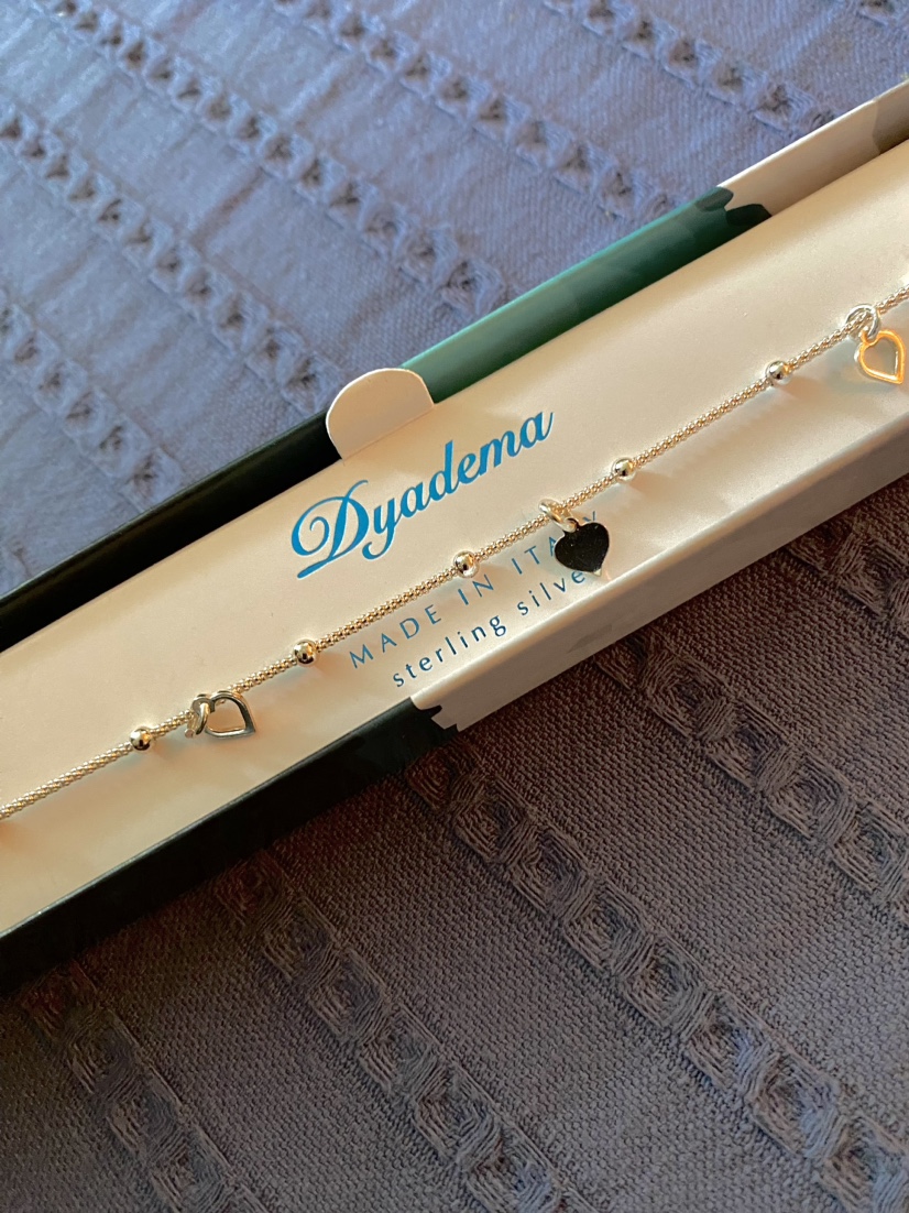 NIB 925 Sterling Silver Heart Bracelet image indicator(2)