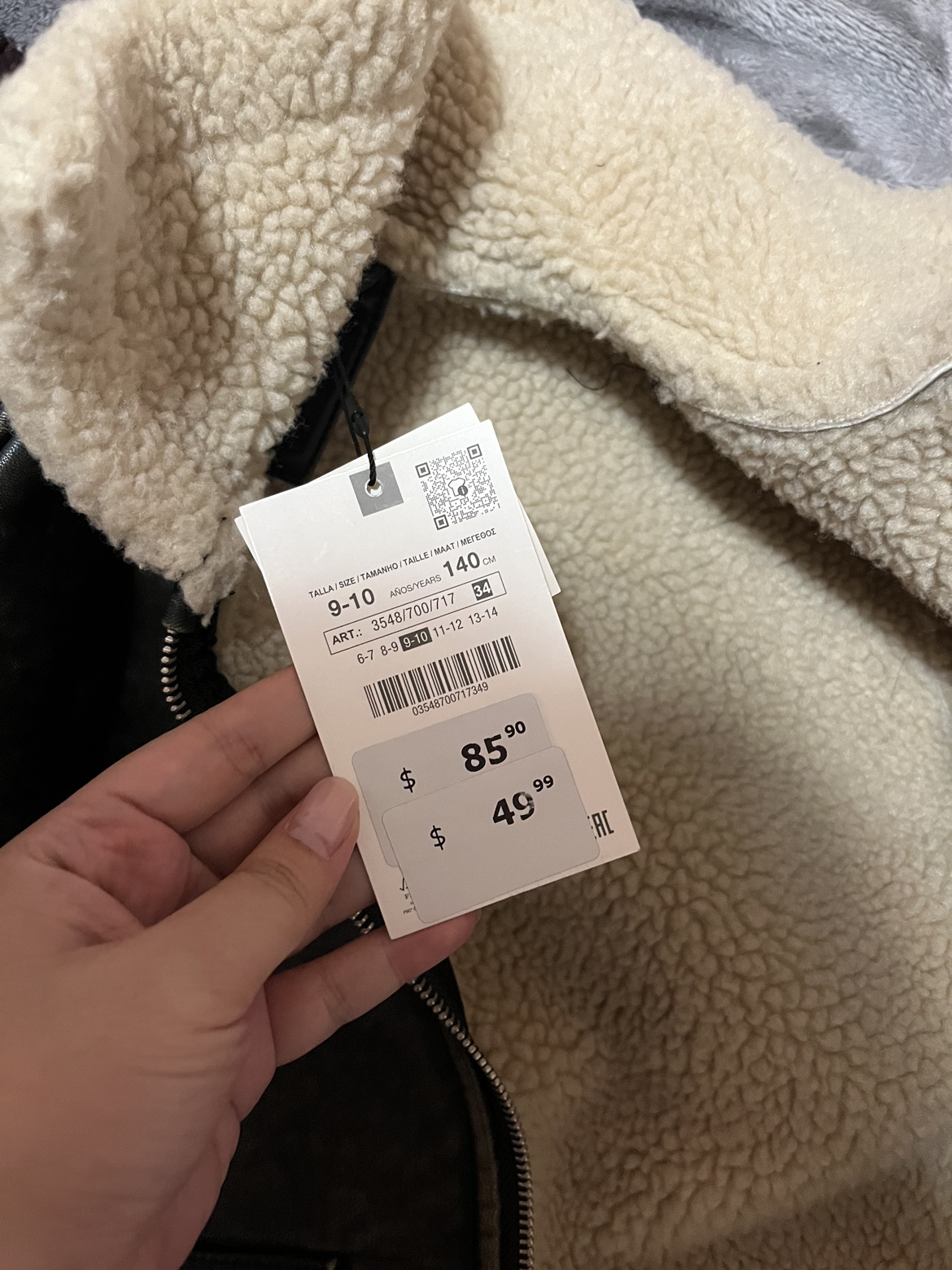 Zara Double Faced Faux Leather Jacket (kids size 9-10) - photo 2