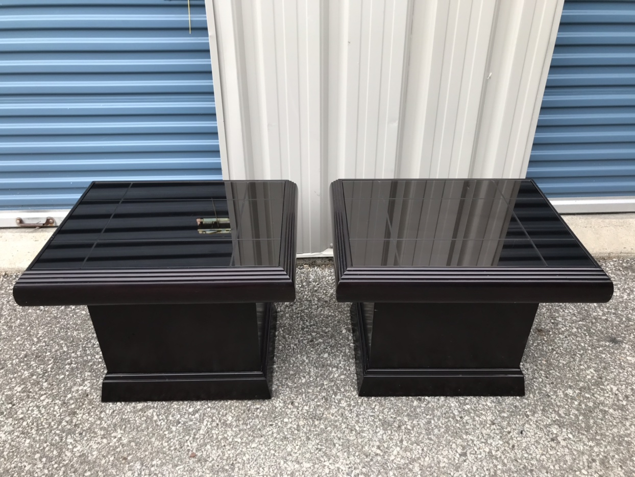 2 Coffee Table Wood/Glass.