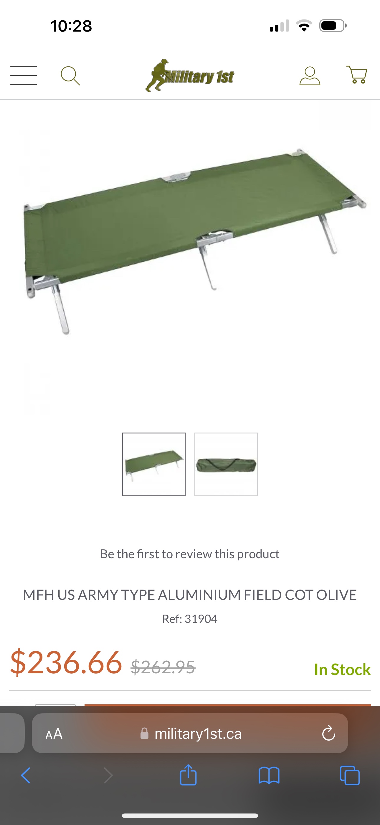 Army camp cot / bed -used🥕 image indicator(9)