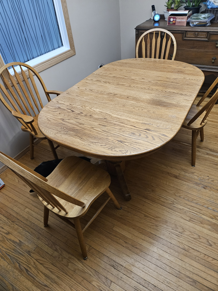 Solid Oak Dining Set