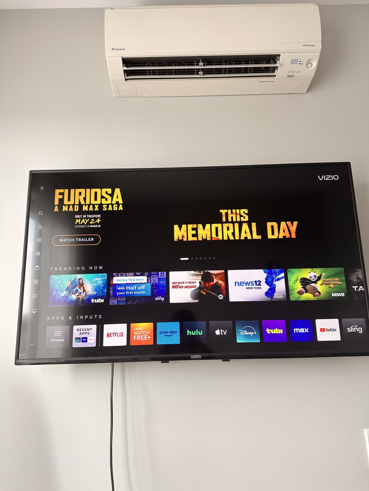 43 in Vizio Smart TV and Mount
