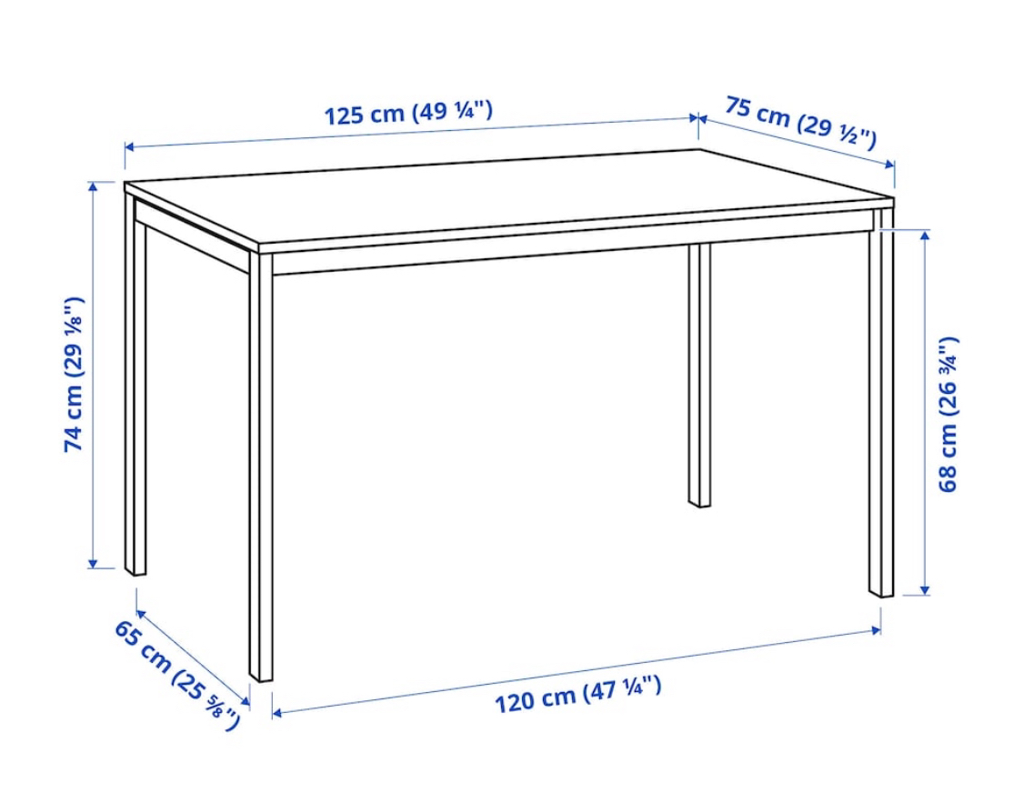 IKEA white table - photo 2