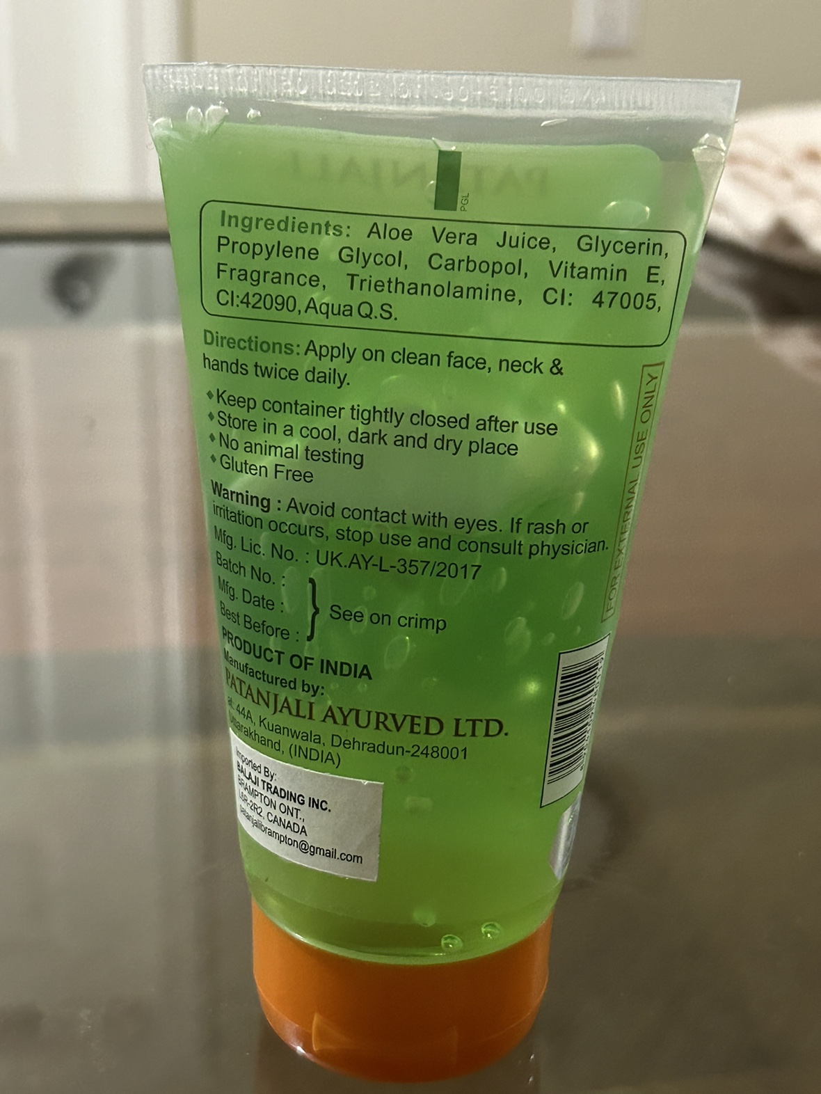 Aloe Vera Gel Big Bottle  150 ml image indicator(2)