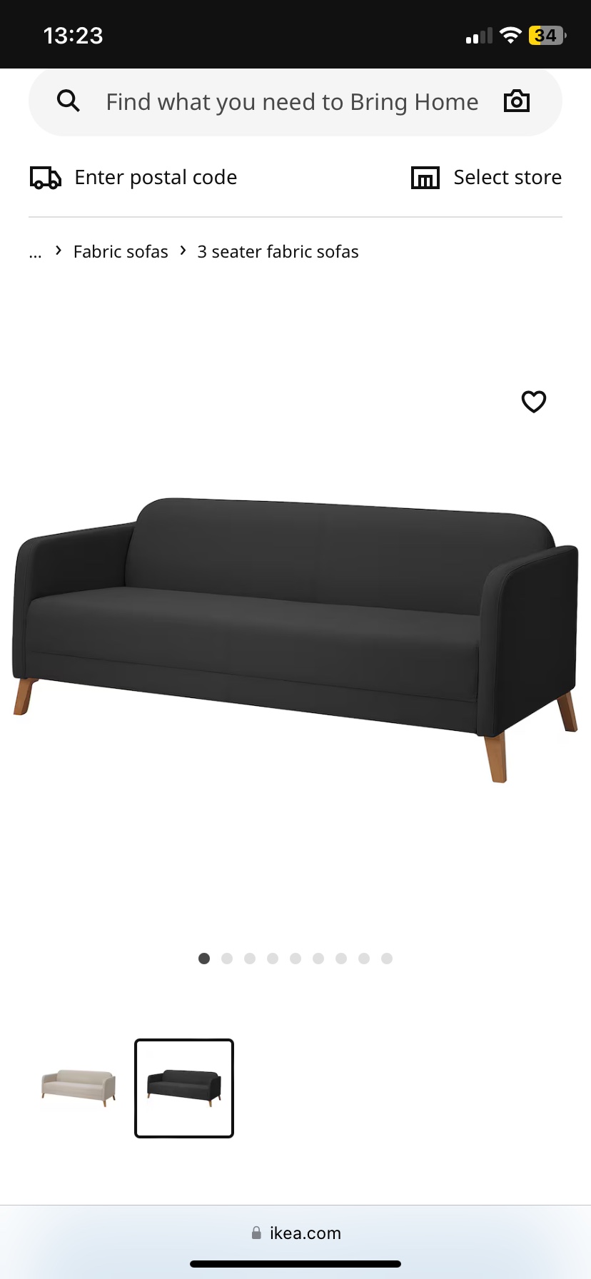 Grey couch from ikea (only pick up )