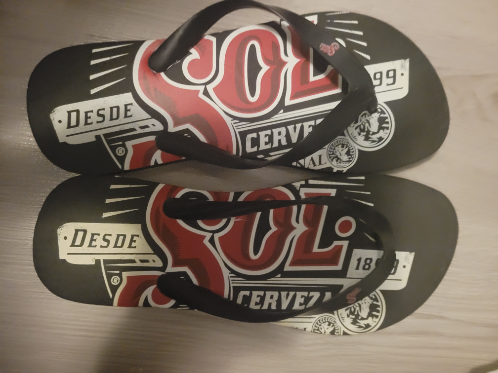 Sol Cerveza Beer Advertising Flip Flop Black Promotional Item