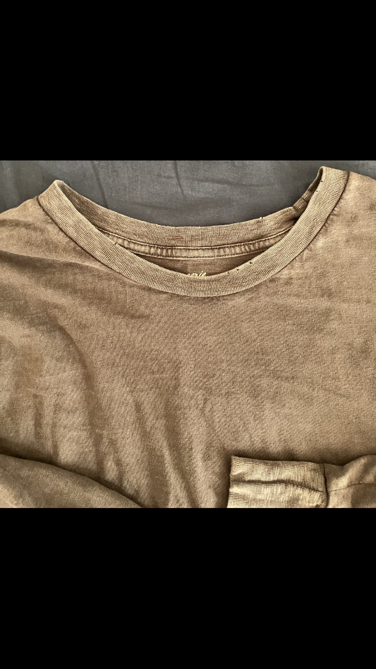 American Eagle Women’s Grey Distressed Cotton Shirt 👚 Size S 🩶 image indicator(7)