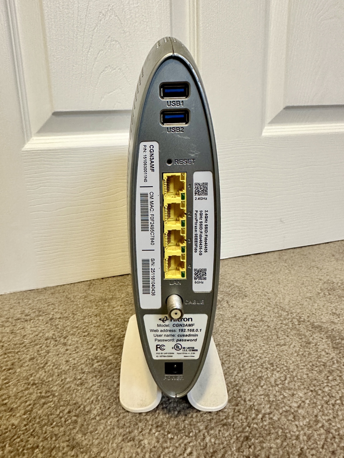 Fido Hitron Router - photo 3