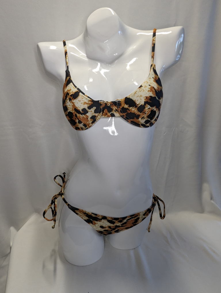 two piece bikini swimwear swimsuit bathing suit top bottom thumbnail