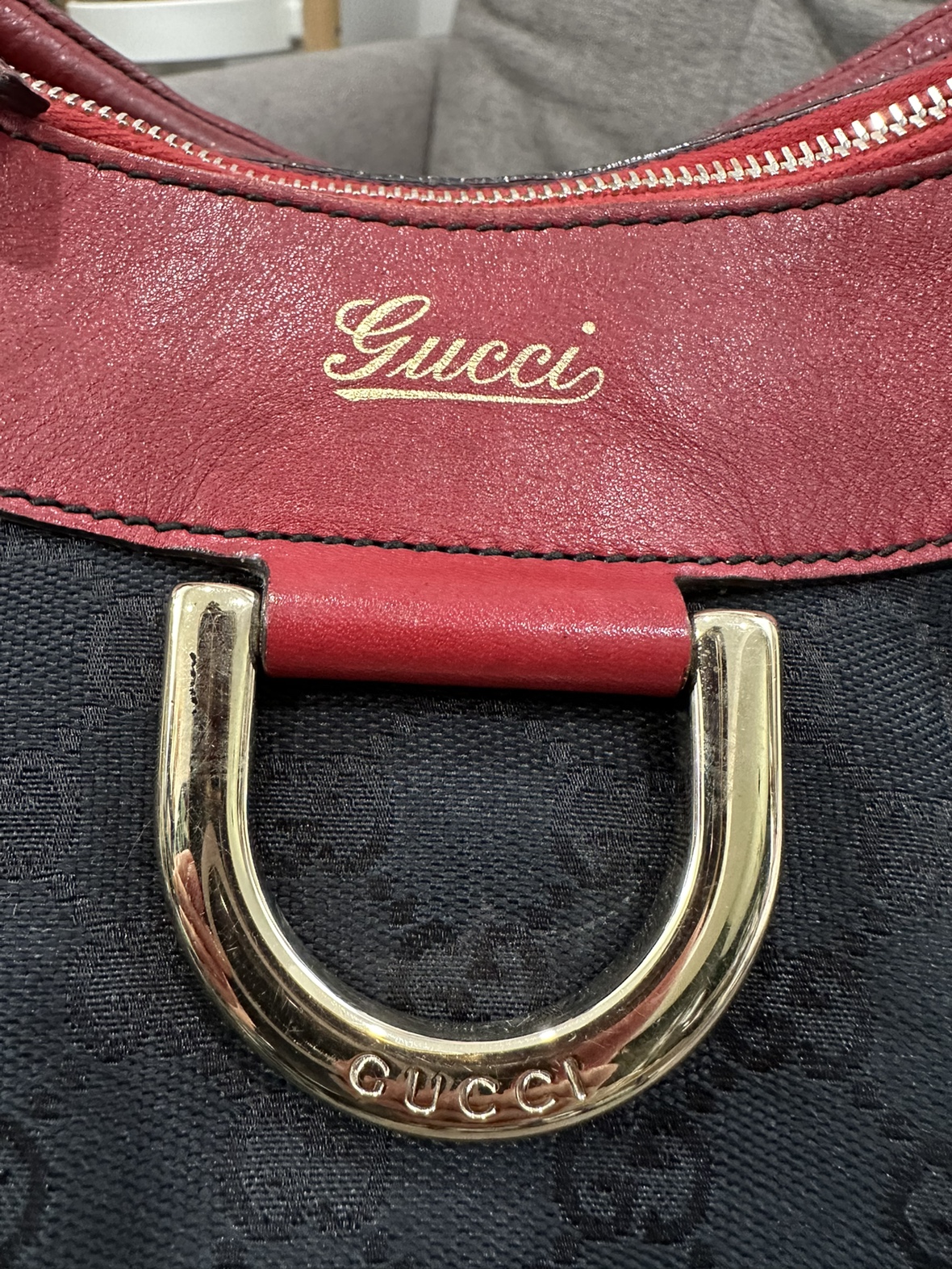 Authentic Gucci (Reworked)  Canvas Abbey Hobo Shoulder Bag image indicator(8)