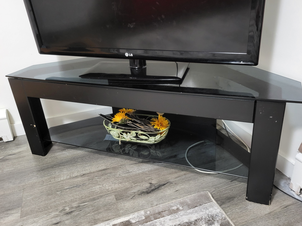LG TV and TV stand