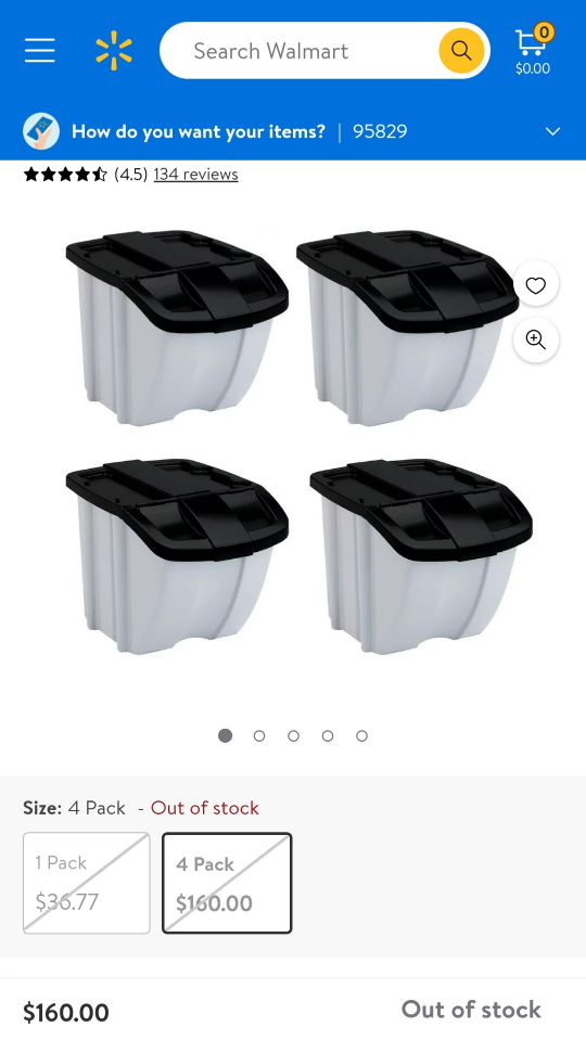 Suncast 18-Gallon Stacking Bin thumbnail