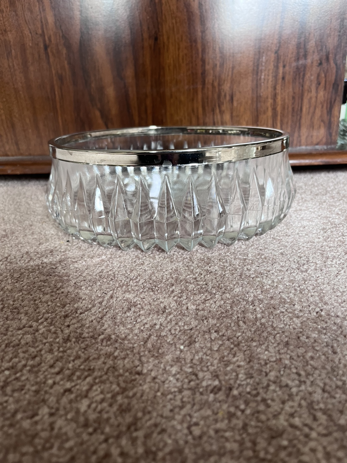 Crystal Salad Bowl.
