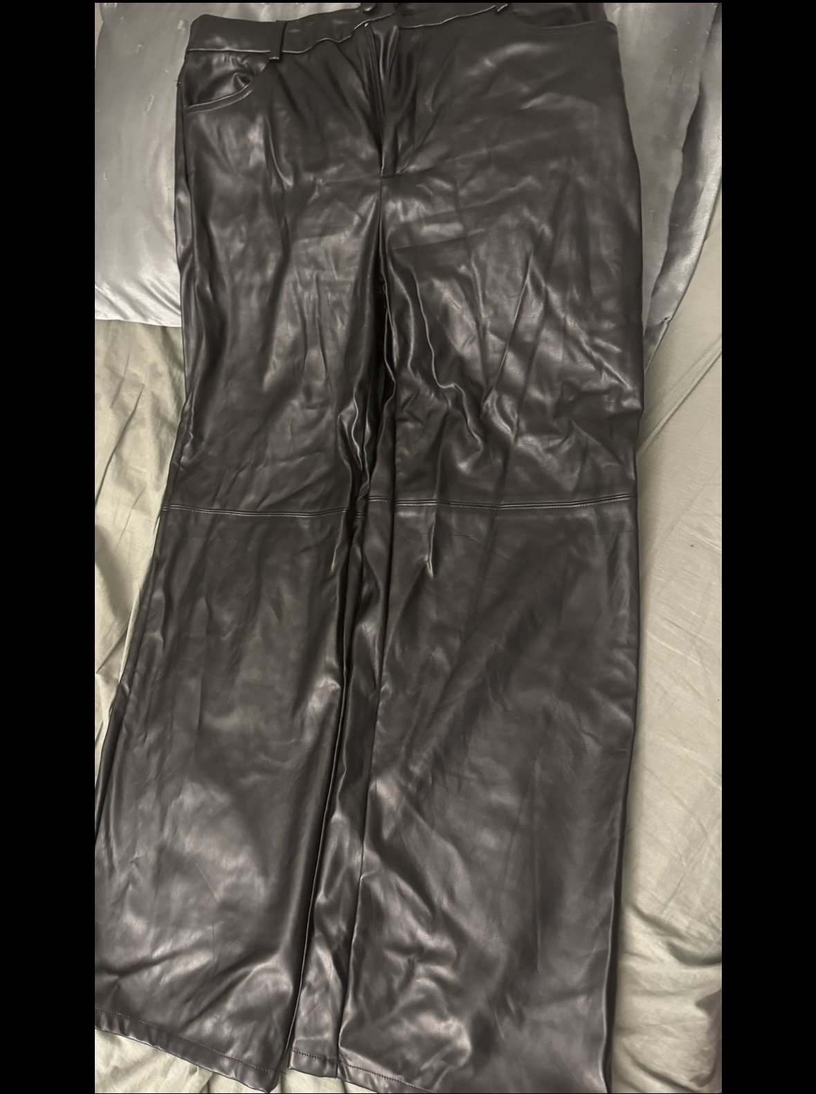 SHEIN leather pants
