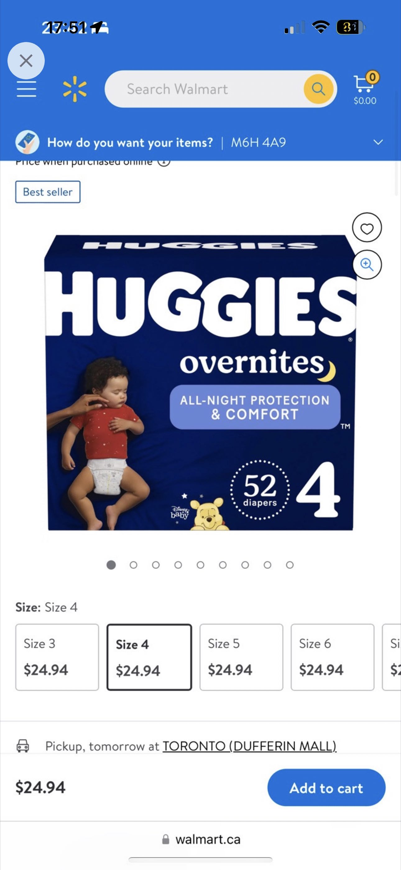 Unopened Huggies overnites diapers size 4 52ct, 3 boxes