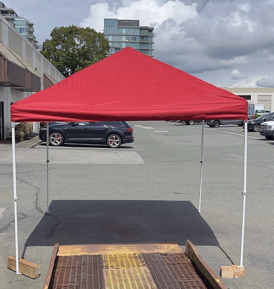 Outdoor Pop Up Canopy, 10ft x 10ft with Wheeled Carry Bag, 4-pk