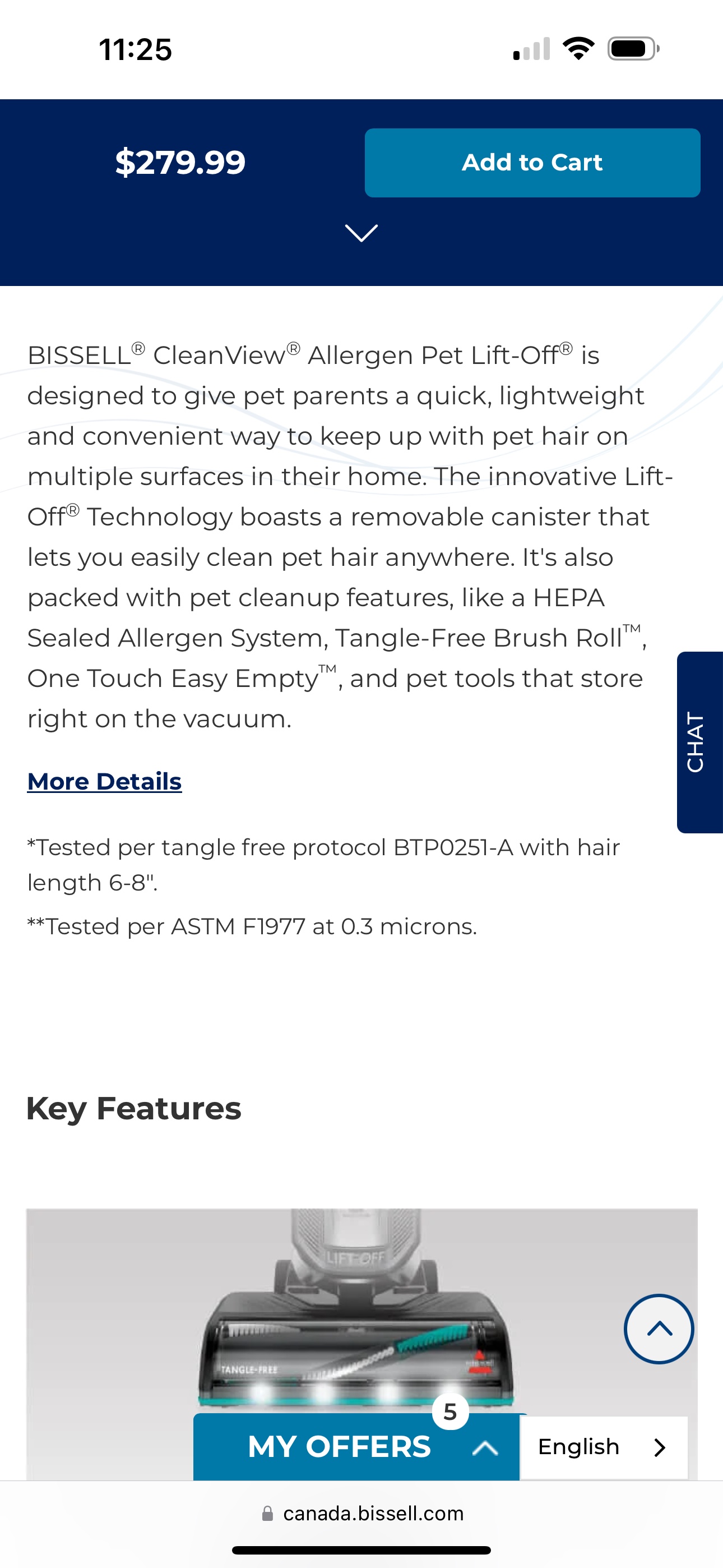 BISSELL® CleanView® Allergen Pet Lift-Off® image indicator(5)