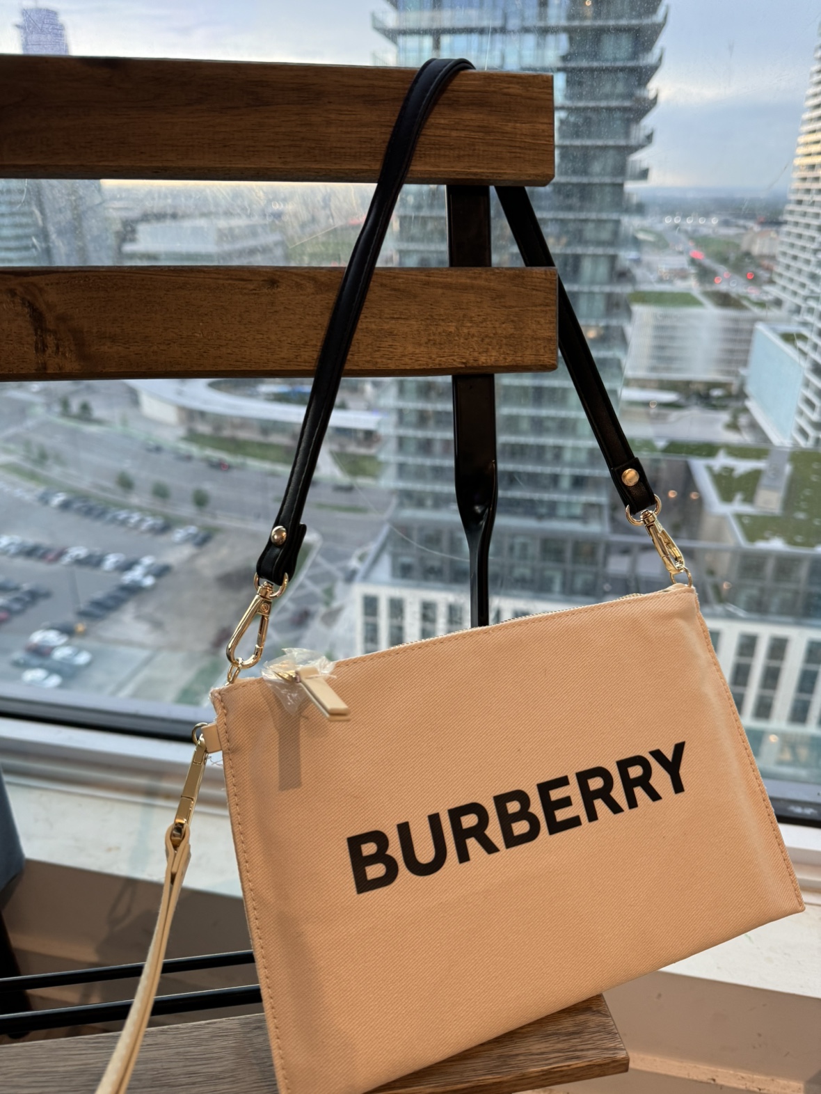 Authentic Burberry Pouch Converted into Shoulder Bag image indicator(2)