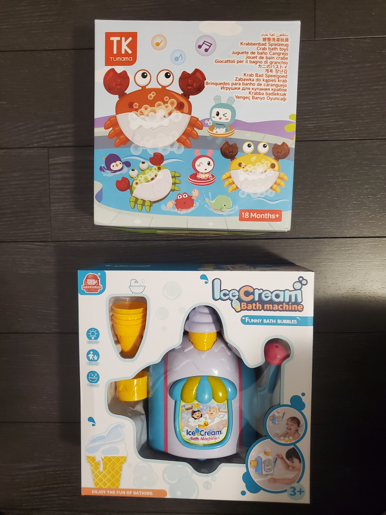 Bath Toys Ice Cream Machine and Bubble Crab thumbnail