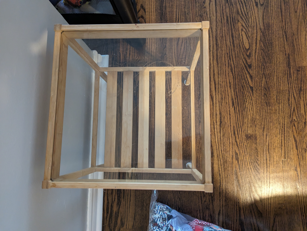 Ikea glass and bamboo side table image indicator(2)