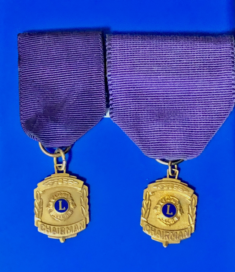 Lions Club Chairman Medals 10k GOLD-FILLED thumbnail