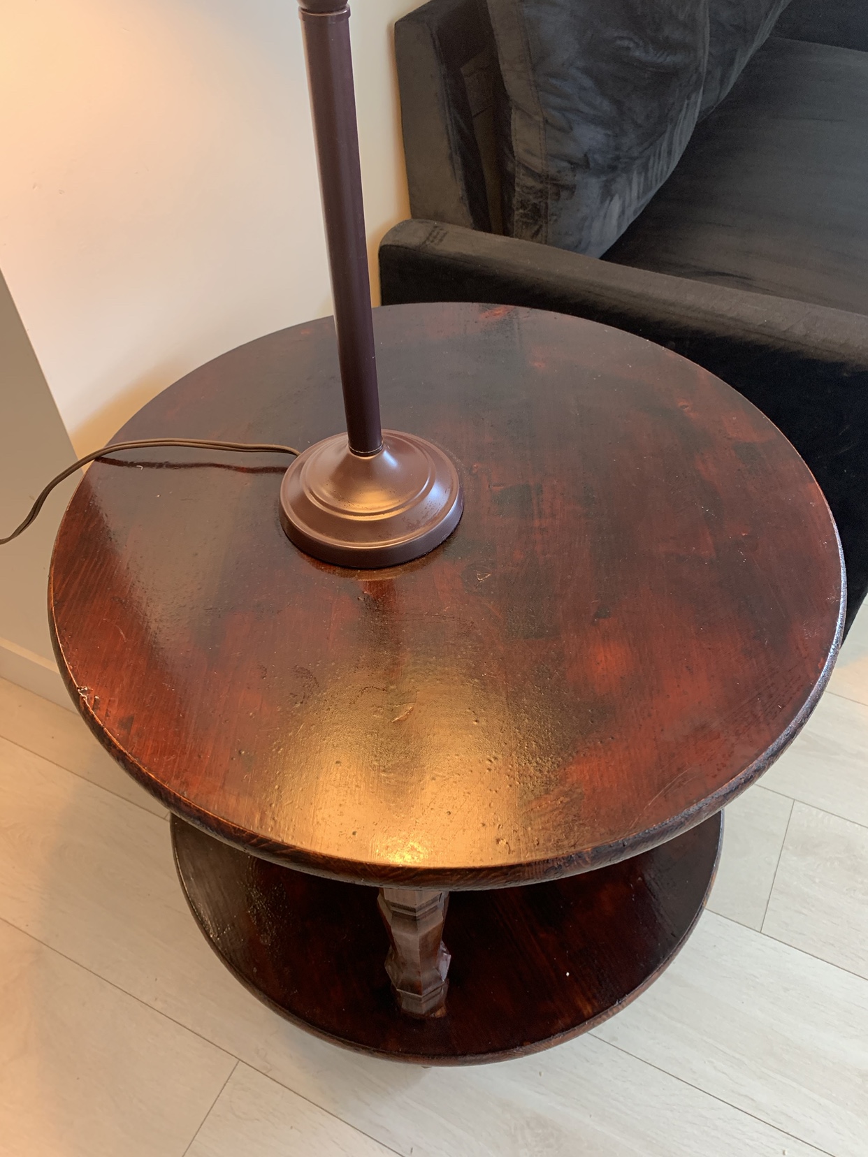 Broad Side table dark brown - photo 2