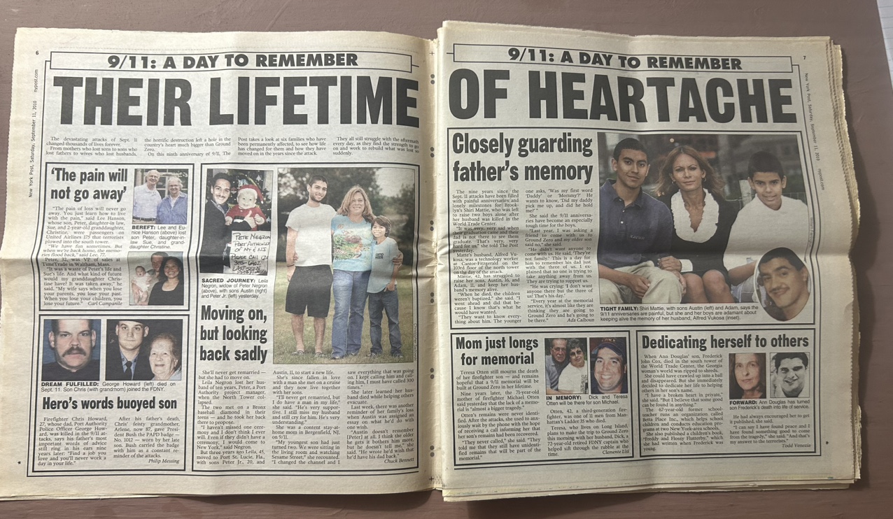 NY Post Newspaper September 11, 2010 Issue image indicator(2)