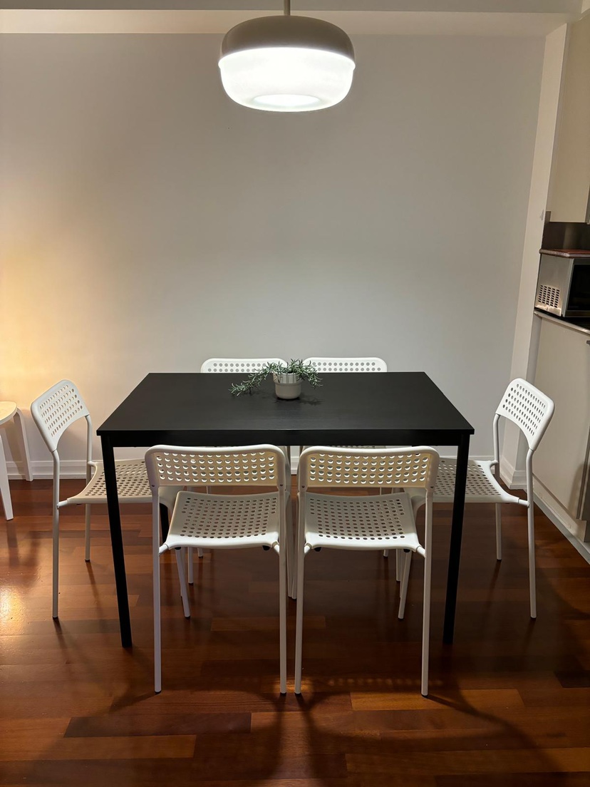 Dining table + 6 chairs-Ikea