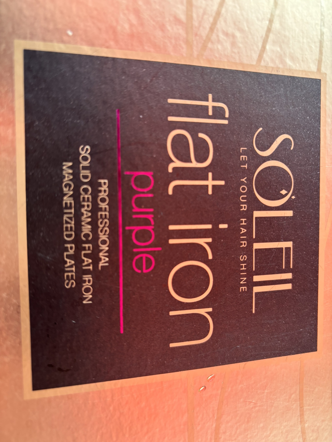 Soleil flat iron/straightener 🧡 image indicator(2)