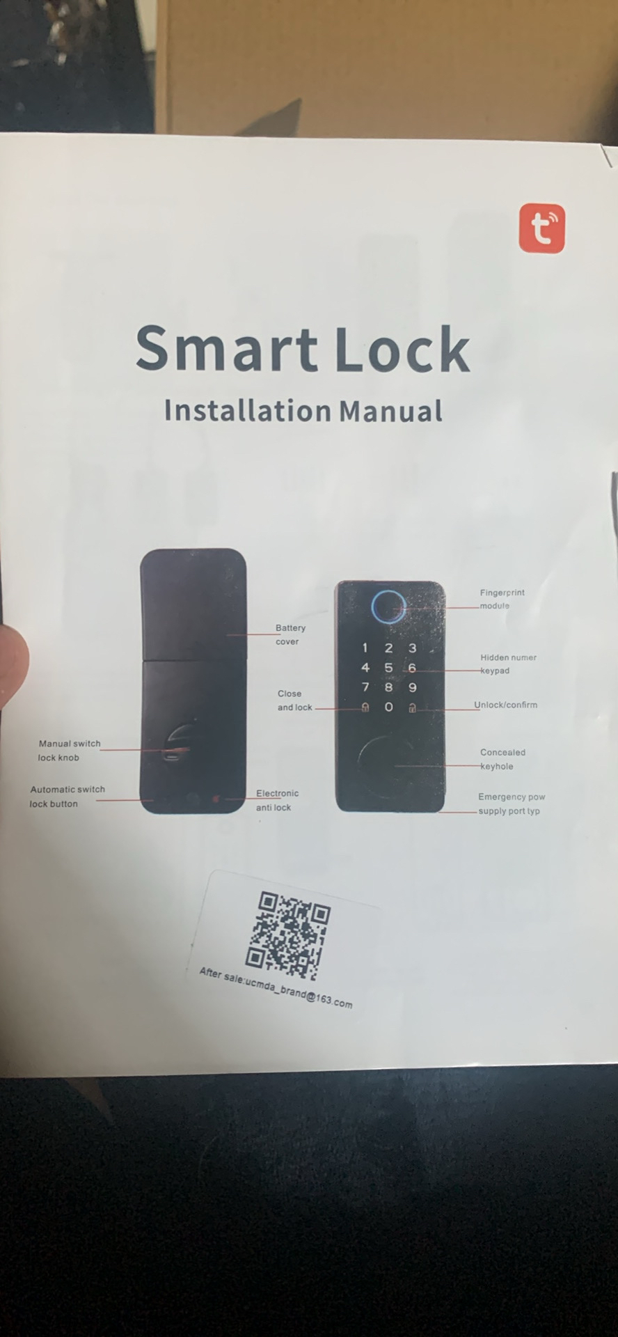 Fingerprint/Keypad Smart Lock For Doors thumbnail