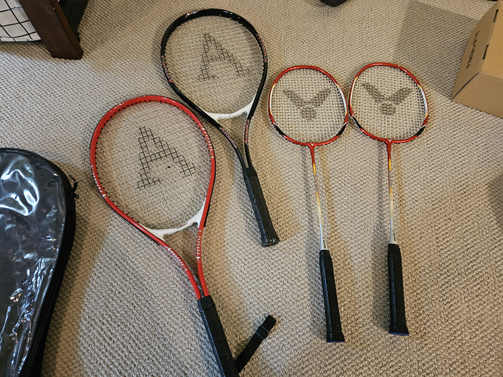 Tennis and Badminton Rackets