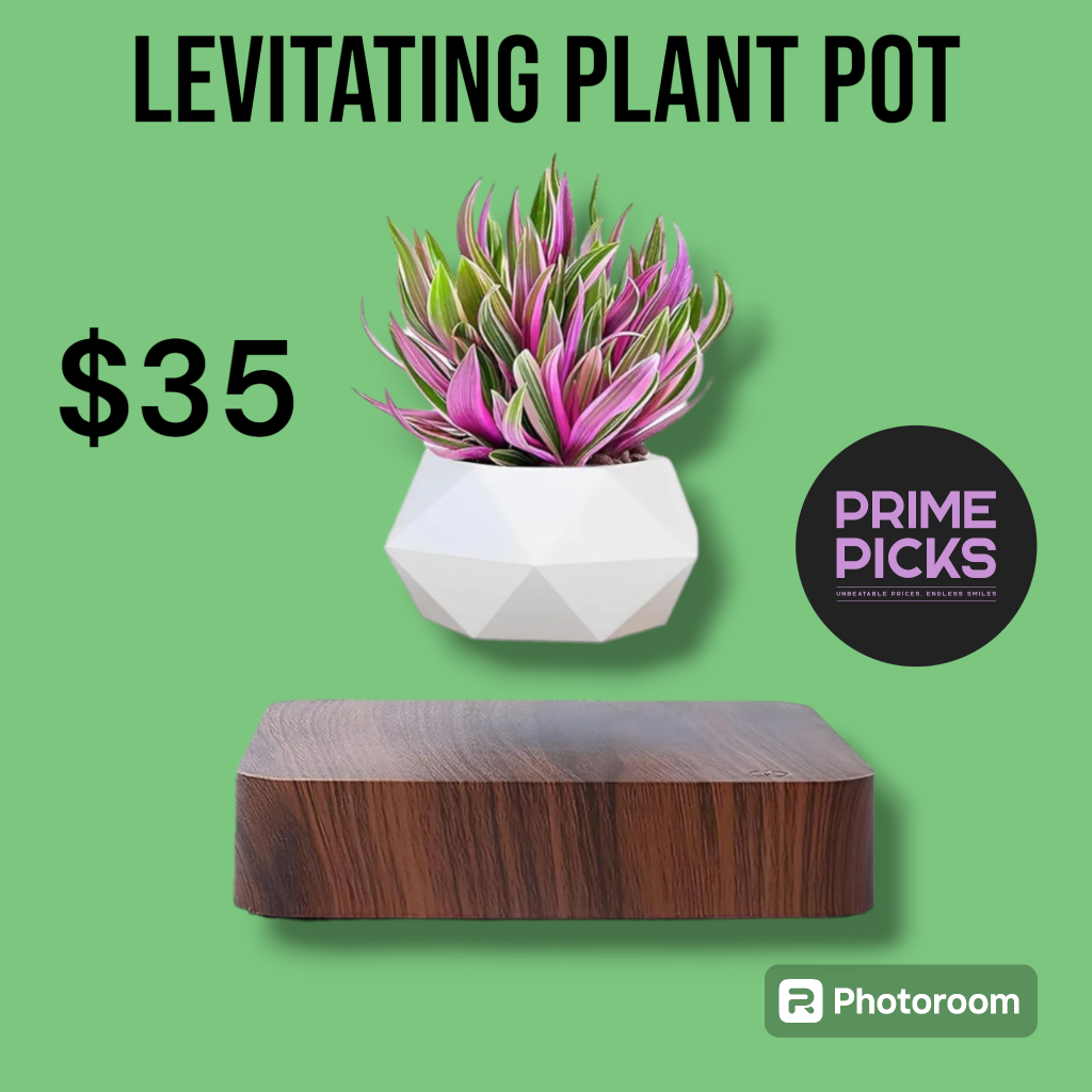 levitating plant pot
