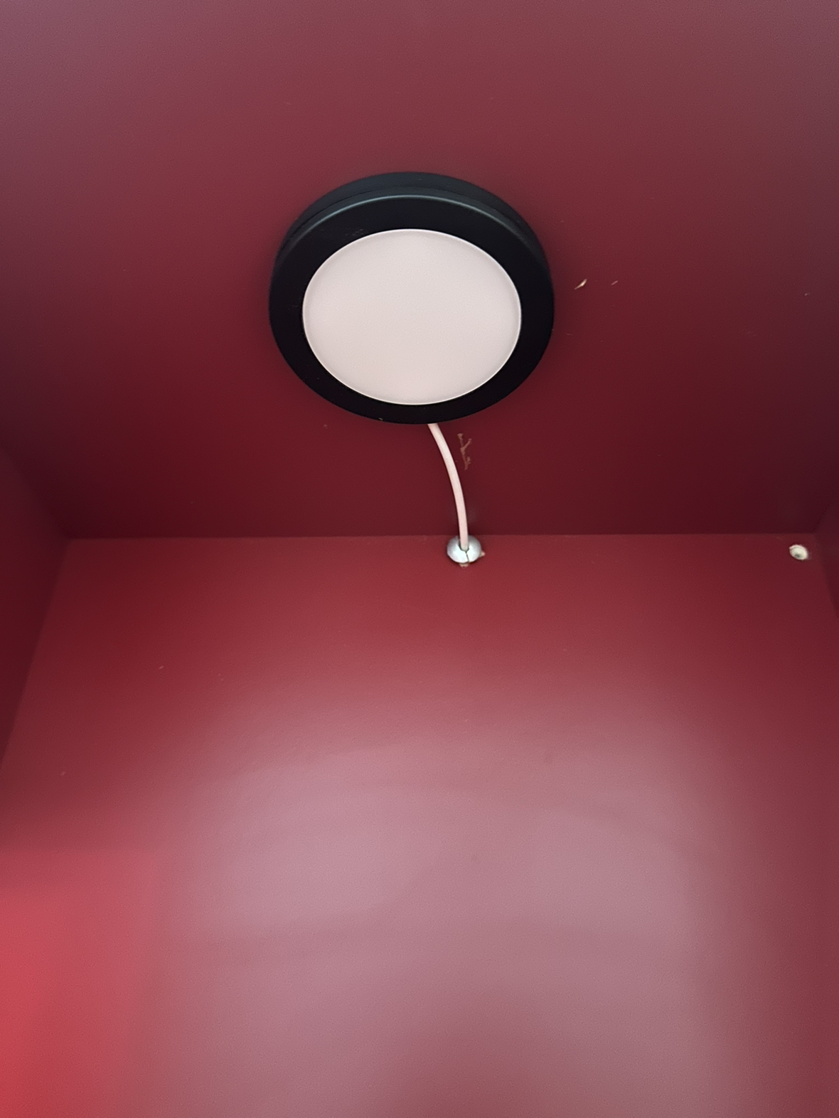 IKEA EKET Red Cabinet Cube glass door and light - photo 3