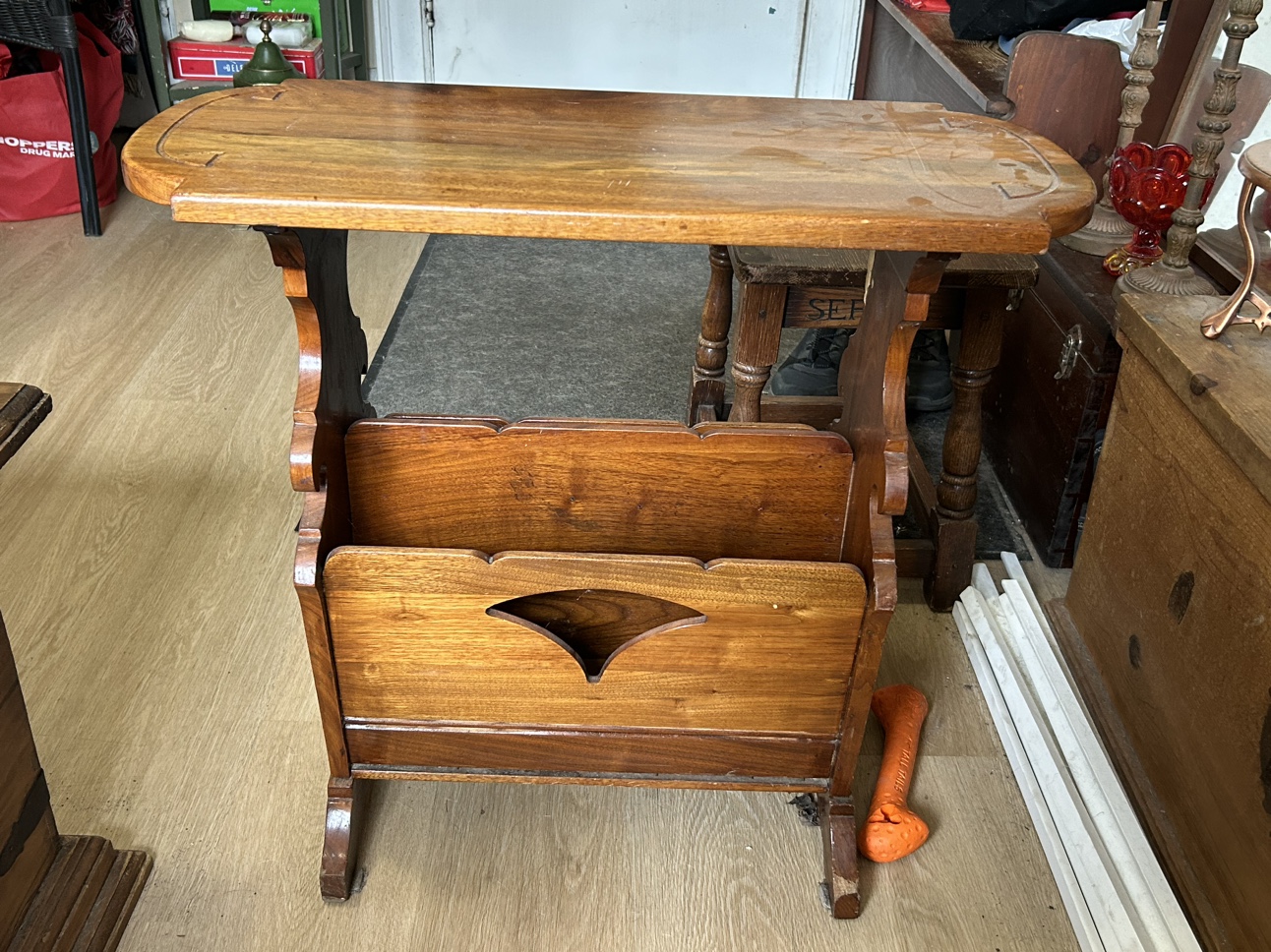 Solid Wood Magazine Side Table thumbnail