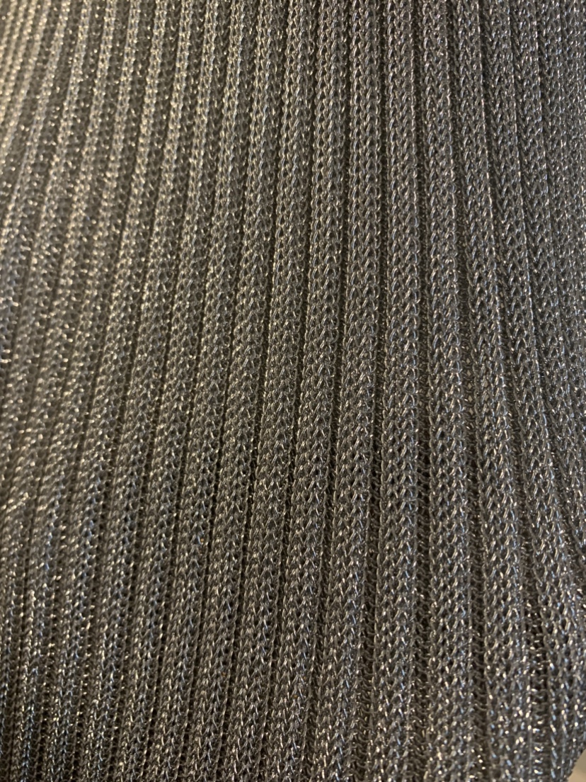 Silver Knit Stretchy Maxi Party Dress - photo 5