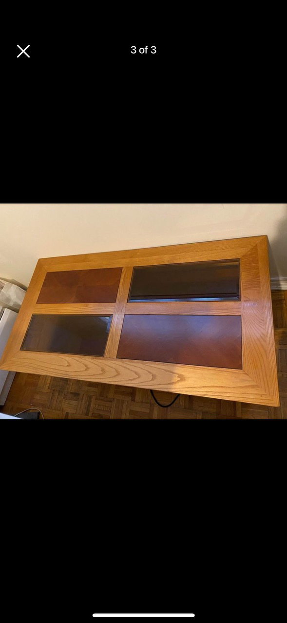 Coffee table with 2 side table