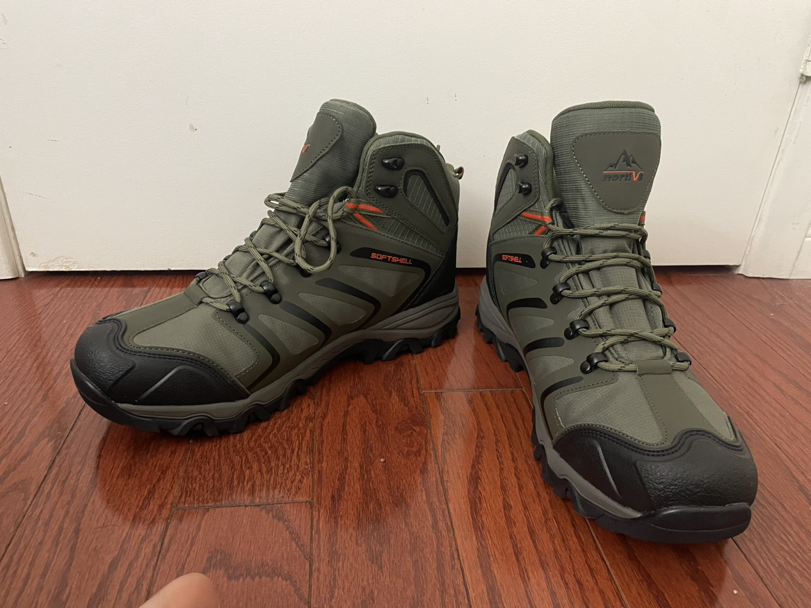 NORTIV 8 Men's Ankle High Waterproof Hiking Boots - US 13