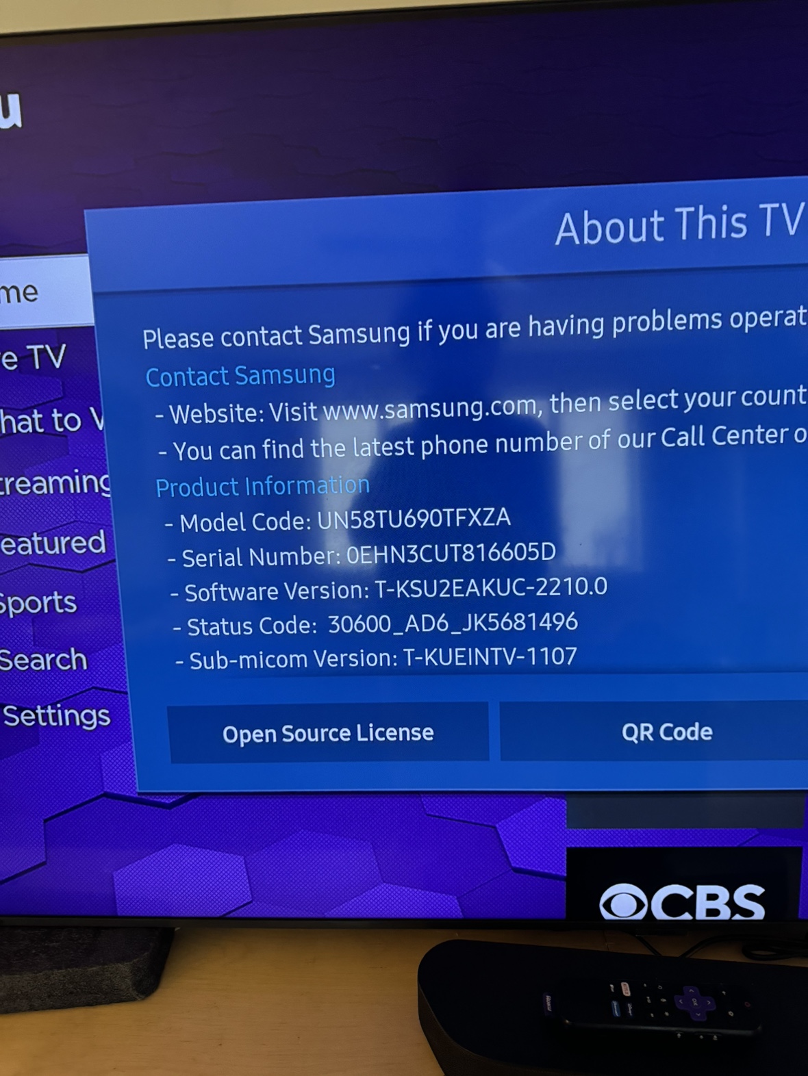 58” Samsung Smart TV - photo 4