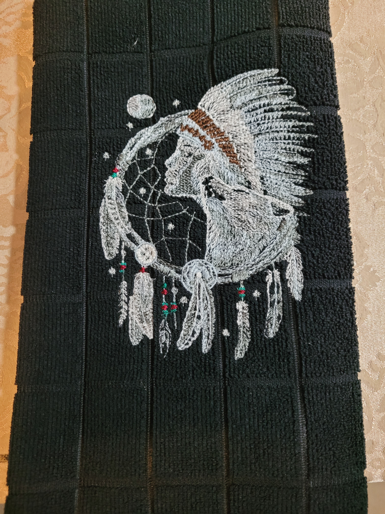 Home-made embroidery tea towel thumbnail